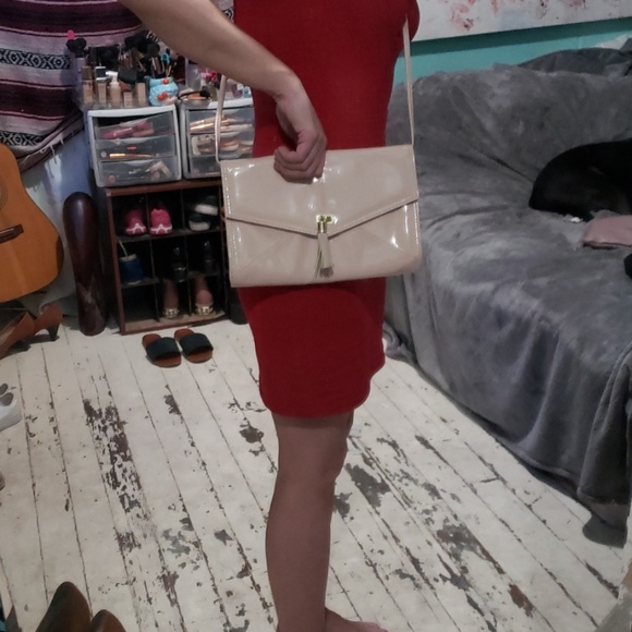 Pale Pink, Patent Leather, Clutch/Crossbody - Picture 8 of 8